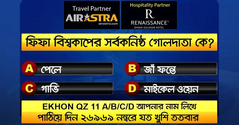 বিশ্বকাপের ২১ জুনের কুইজ